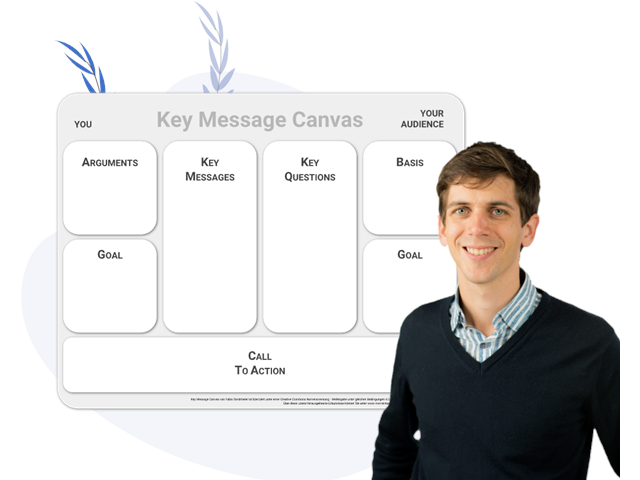 Fabio Sandmeier with Key Message Canvas