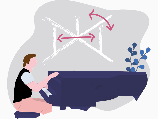 2 Personen wenden den Key Message Canvas an, mit Storytelling Pattern und Rhetoric Performance Tools